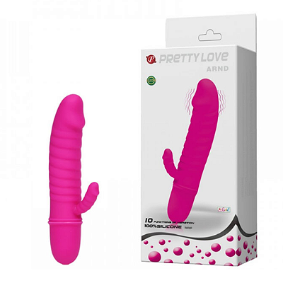 Vibrador ARND Ponto G com Estimulador Clitoriano e 10 Modos de Vibração