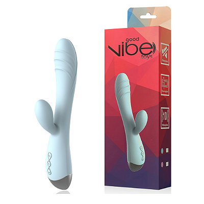 Vibrador Recarregável Ponto G com Estimulador Clitoriano Possui 10 Modos de Vibração