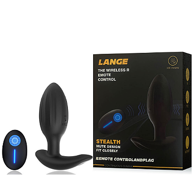 Plug Anal Recarregável TAMANHO M Possui 10 Modos de Vibração Via Controle Remoto