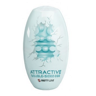 Masturbador Masculino EGG com Textura Interna e Externa – PRETTY LOVE ATTRACTIVE DOUBLE