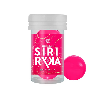 Bolinha Pepper Ball Plus Siri Ryka com 2 Unidades (ESQ+ESFR+VIBRA+BEIJÁVEL)