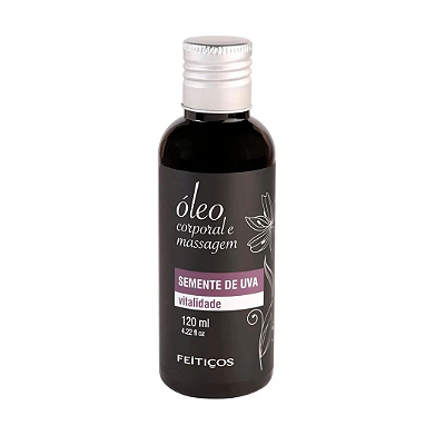 Óleo Corporal e Massagem Semente de Uva - Vitalidade - 120ml (NÃO É BEIJÁVEL)