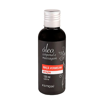 Óleo Corporal e Massagem Maçã Vermelha - Atração - 120ml (NÃO É BEIJAVEL)
