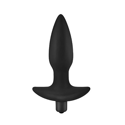 Plug Anal com Vibrador Bullet 10modos de Vibração - À Pilha