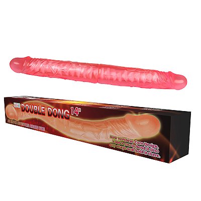 Protese Dupla 36 x 4,3 cm com Vértebra e Veias Salientes – DOUBLE DONG