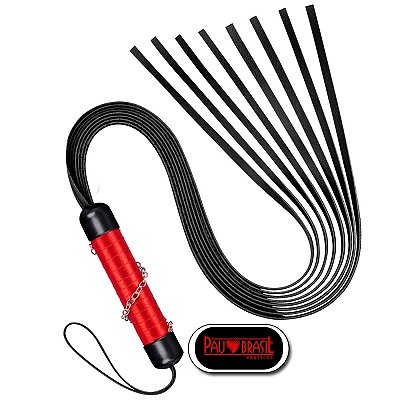 Chicote Vermelho 8 tiras - 40cm