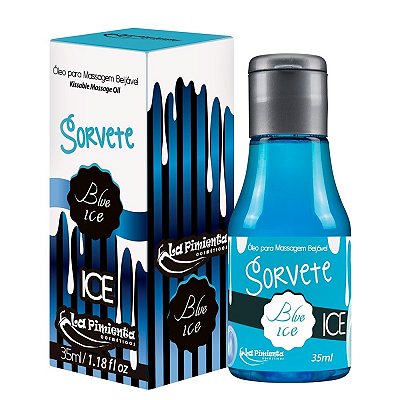 Óleo Comestivel Para Massagem Ice De Blue Ice 35ml