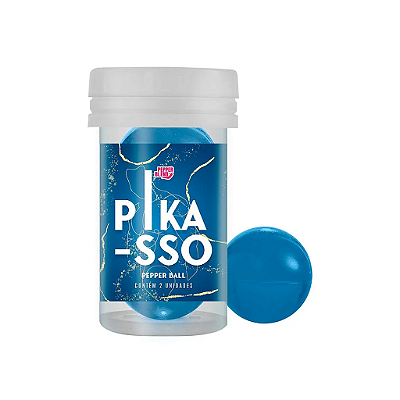 Bolinha Pepper Ball Plus Pikasso Com 2 Unidades (ESQ+PROLONGA+VIBRA+BEIJÁVEL)
