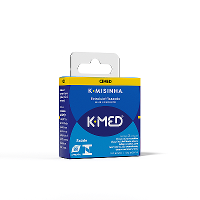 K-Misinha Preservativo Tradicional ExtraLubrificado 3 Unidades K-Med