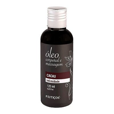 Óleo Corporal e Massagem Cacau - Intimidade - 120ml (NÃO É BEIJÁVEL)
