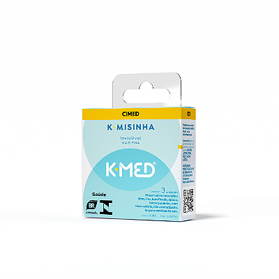 K-Misinha Preservativo Tradicional Invisível MAIS FINA 3 Unidades K-Med