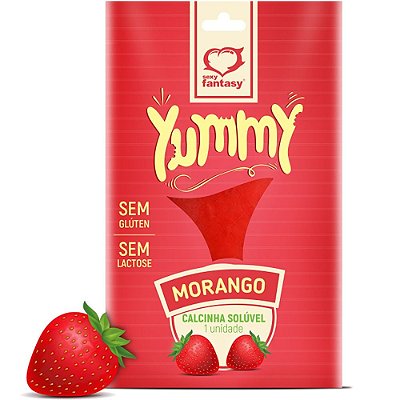Calcinha Comestível Yummy Sabor de Morango