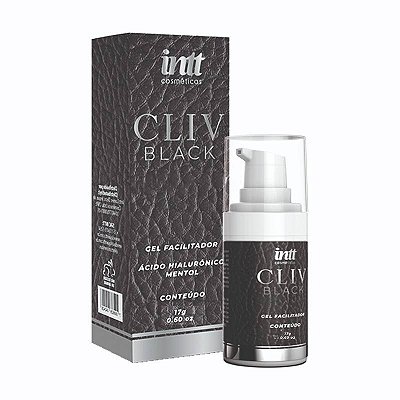 Cliv Black Gel Facilitador Anal Com Ácido Hialurônico E Mentol 17g Intt