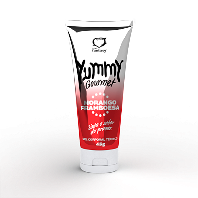 Yummy Gourmet Gel Comestível Térmico Hot 45g Morango Framboesa
