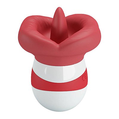Vibrador Formato de Boca com Língua Estimuladora – PRETTY LOVE MINA