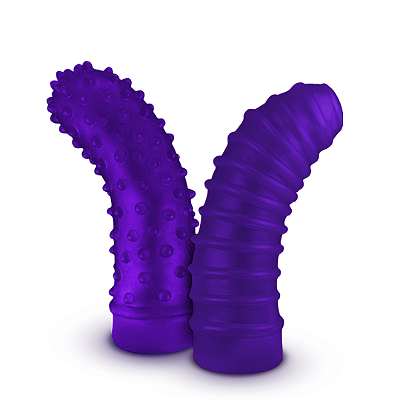 Conjunto de Dedeira ROXA Estimuladora para o Ponto G 9x2,5cm