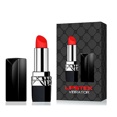 Vibrador Recarregável Formato Batom Possui 10 Modos de Vibração – LIPSTICK VIBRATOR
