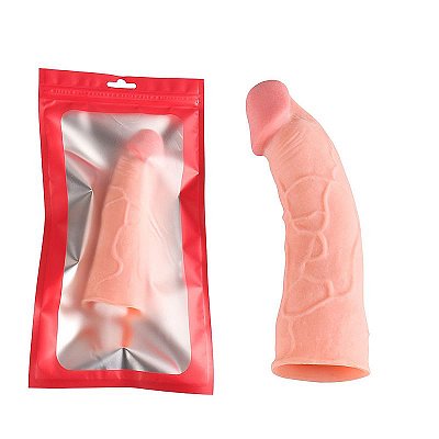 Capa Peniana Texturada em Cyberskin 15,5 X 3cm