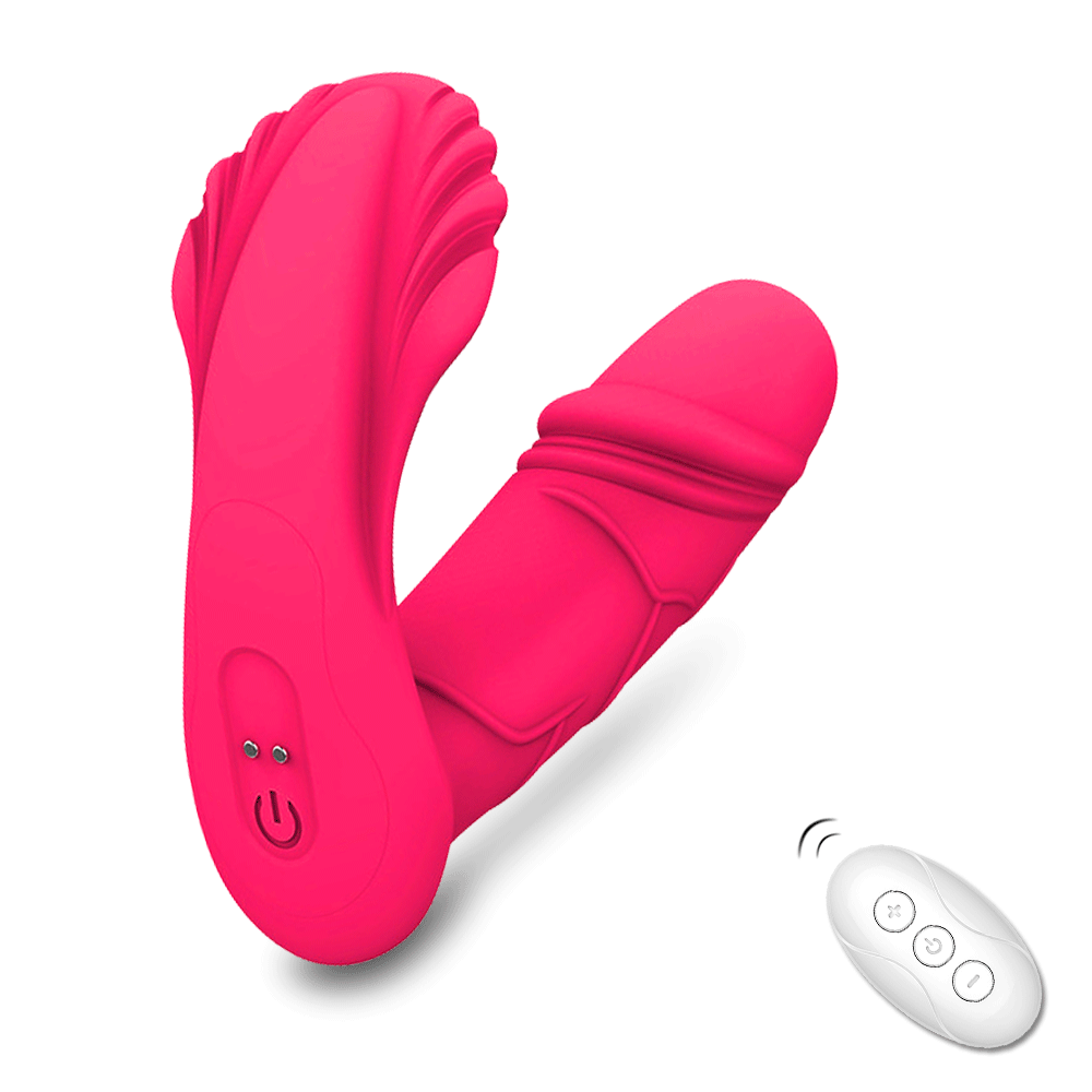 Vibrador "Pulsador" Soca Soca com 10Modos e Controle Remoto ROXO