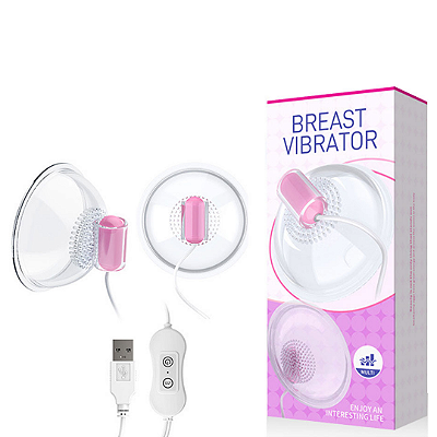 Estimulador de Mamilo com Cerdas Massageadoras, Vibração e Controle com Fio – BREAST VIBRATOR