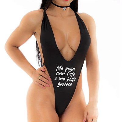 Kit Chocher + Body Proibidona Me Pega Com Tudo e Me Fode Gostoso