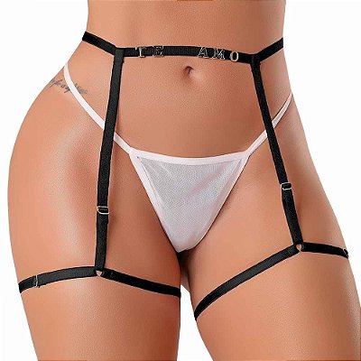 Cinta Liga Personalizável Tallyta PRETA