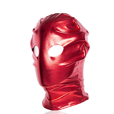 Capuz com Abertura na Região dos Olhos e Fechamento com Zíper Traseiro