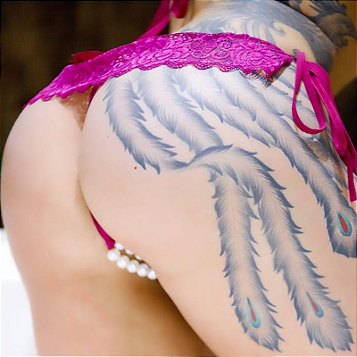 Calcinha Tailandesa Com Amarração e Babado UVA - TAMANHO P