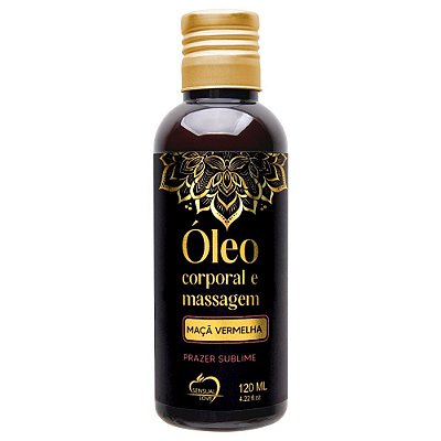 Óeo Corporal Para Massagem MAÇA VERMELHA 120ml Sensual Love