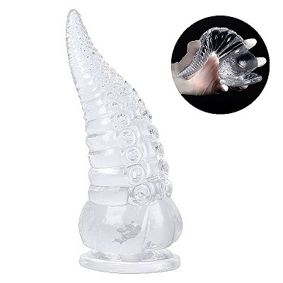 Plug Anal 19 cm Formato Tentáculo com Diâmetro Escalonado e Ventosa