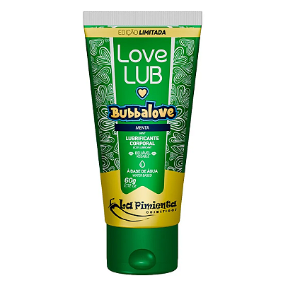 Lubrificante Love Lub Bubbalove Menta Beijavel 60g