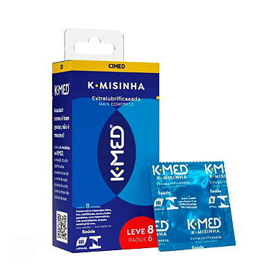 K-Misinha Preservativo Tradicional Leve 8 Pague 6 K-Med