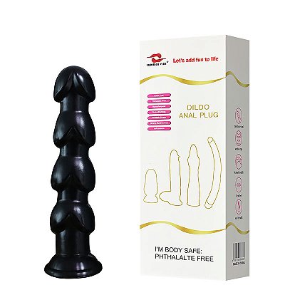 Plug Anal Escalonado com Ventosa 22x4,5cm