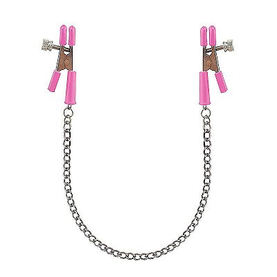 Grampos Para Seios com Corrente - Prendedor de Mamilo ROSA