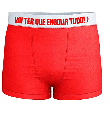 Cueca Sexy Vai Ter Que Engolir TAMANHO P / Vermelha