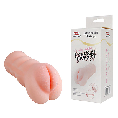 Masturbador Vagina 13x6x5,5cm com Lábios Ocultos e Túnel de Penetração Texturizado – POCKET PUSSY