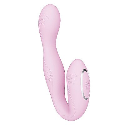 Vibrador de Casal com Estimulador de Clitoris - Via Aplicativo