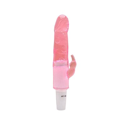 Vibrador Rabbit com Estimulador Clitoriano - A PILHA