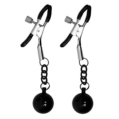 Grampos para Seios com Mini Bolas de Ferro