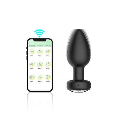 Plug Anal Via Aplicativo com 10 modos - Recarregável