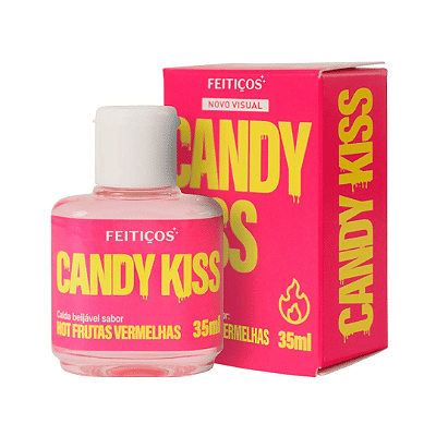 Candy Kiss Hot Calda Beijável com Efeito Quente 35ml Feitiços Aromáticos
