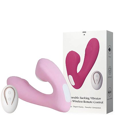 Vibrador Clitoriano Recarregável com Ondas de Pressão e Penetrador Ponto G – WEARABLE VIBRATOR