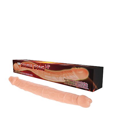 Protese Dupla 37 x 4cm com Vértebra e Veias Salientes – DOUBLE DONG