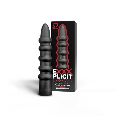 Estimulador Exxxplicit Love Black List Maciço - 21x3,5cm