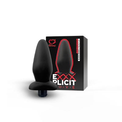 Estimulador Exxxplicit Love Black Dome com Vibrador - 14x5,5cm
