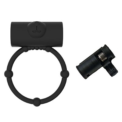 Anel Silicone Flexível com Cápsula Vibratória