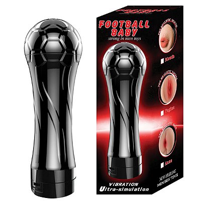 Masturbador Laterna Vagina Com Vibrador - Formato de Taça - A PILHA