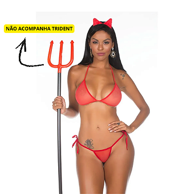 Mini Fantasia Diabinha - TAMANHO ÚNICO