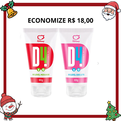 Kit 2 D4 (Chiclete+Morango)