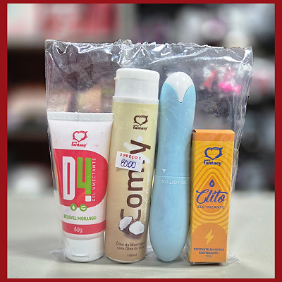 Combo Clito (Excitante + Vibrador + Óleo de Massagem + Lubrificante)
